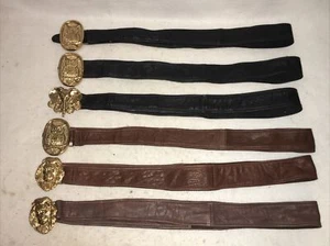 Vintage Rare 1985 Brass Elephant, Owl, Lion Belts & Buckles By Michael Ricker - Picture 1 of 14