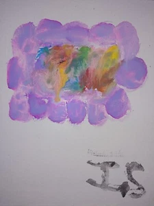 The Art of Autism Group Ian Stambersky ORIGINAL abstract Painting on 8X10 Canvas - Picture 1 of 1