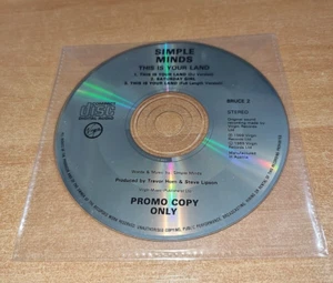SIMPLE MINDS This is your land + Saturday girl RARE AUSTRIA PROMO CD SINGLE 1989 - Picture 1 of 3