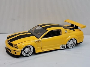 Ford Mustang GTR Concept Yellow with Chrome Rims 1:24 Scale Diecast Jada - Picture 1 of 5