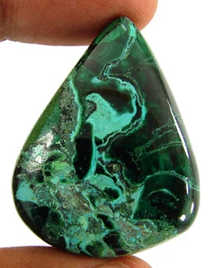 83.75 Ct Natural Malachite Chrysocolla Gemstone Cabochon Wire Wrap Stone - 63003 - Picture 1 of 5