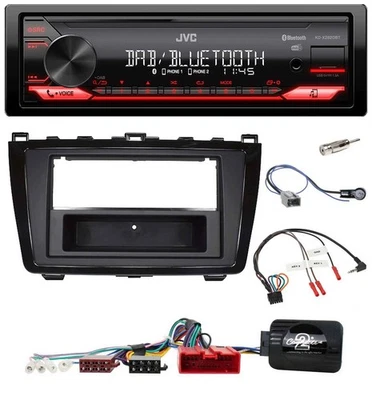 JVC Bluetooth USB DAB Lenkrad Autoradio für Mazda 6 08-12 schwarz glänzend - Bild 1 von 4
