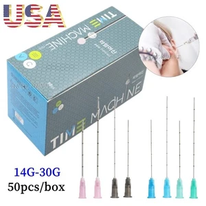 Micro Cannula Monouso Sterile Puntura Punta Smussata Ago per Riempitivo 14G-30G - Foto 1 di 29