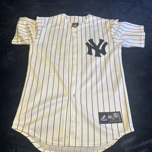 Camiseta Majestic De Colección C.C Sabathia A Rayas New York Yankees MLB Talla Grande - Imagen 1 de 5