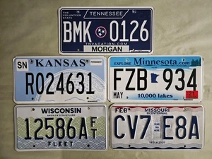 License plate (5) ⭐ Collect Arts Hobby Craft Decor Projects - Picture 1 of 1