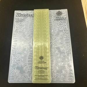 Cricut Cuttlebug Anna Griffin Embossing Folder Amelie Lace EUC - Picture 1 of 4