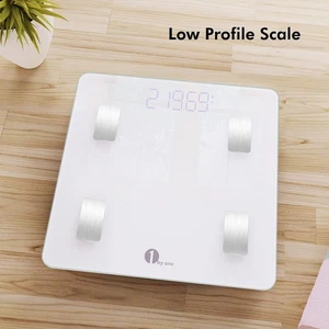 1 BY ONE SMART BATHROOM WEIGHING SCALES DIGITAL WEIGHT & BODY FAT BMI PHONE APP - Picture 1 of 9