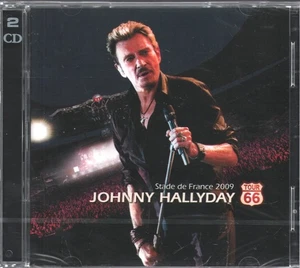Johnny Hallyday Stade de France 2009 Tour 66 double CD France Warner 2009 2CD - Picture 1 of 2