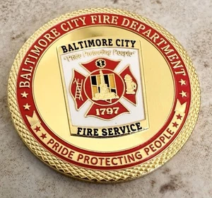 BALTIMORE CITY FIRE DEPARTMENT Challenge Coin. - Picture 1 of 4