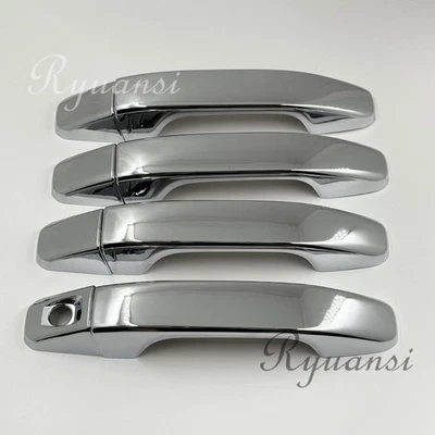8x Chrome Side Door Handle Cover Trim For 2015-2022 Chevy Colorado GMC Canyon Foto 1 de 4