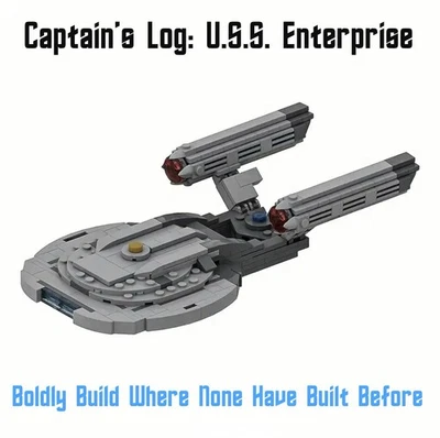 Starship Enterprise Building Block Set – Mini Starfleet Model, Collector Gift - Image 1 of 4