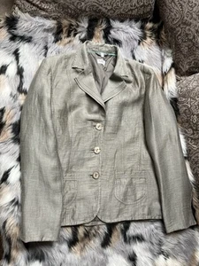 Damenjacke Sakko Gr. 38 Leinen Grau - Bild 1 von 6