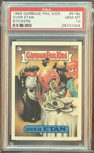 1988 GARBAGE PAIL KIDS SERIES 13 #518B OVER ETHAN PSA 10 GEM MINT - Picture 1 of 2