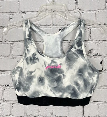 Victoria’s Secret PINK Sport Marble Tie Dye Padded Sports Bra Racer Back XL - Image 1 of 4