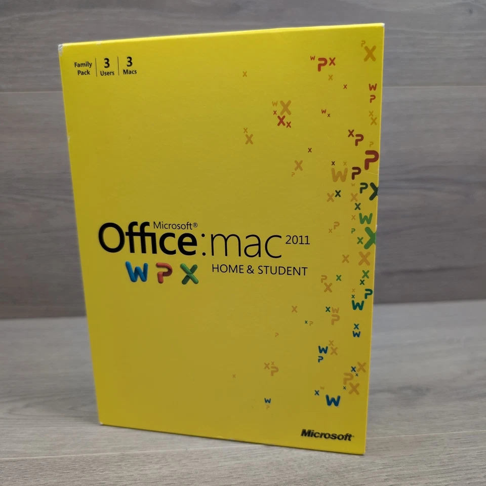 Microsoft Office Mac Home & Student 2011 CD w/Key *Up To Mac OS 10.14* - Image 1 of 1