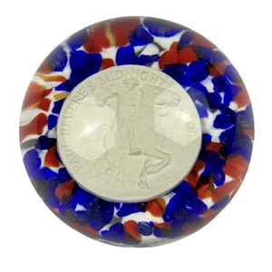 ST CLAIR Sulphide Paul Revere’s Midnight Run PAPERWEIGHT American History - Picture 1 of 17