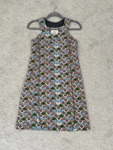 Ibex Racerback Print Organic Cotton Wool Sun Dress Vacation Travel Womens Small - Picture 1 of 6