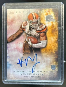 2015 Topps Inception Vince Mayle Rookie Auto Rookie RC #RA-40 Browns - Picture 1 of 2