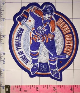 1999 WAYNE GRETZKY HHOF HALL OF FAME NHL HOCKEY CREST PATCH - Picture 1 of 2
