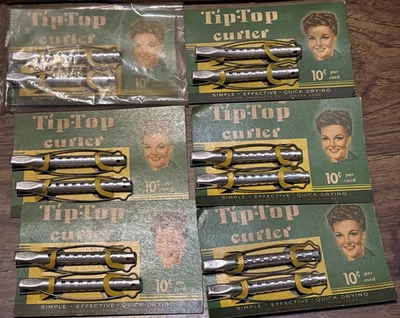 12 rodillos rizadores con punta de cabello vintage - 3,5 pulgadas - Nuevo de Lote Antiguo Foto 1 de 3
