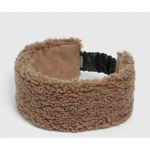Fascia APPARIS Eleni Shearling Taupe Teddy nuova con etichetta taglia unica - Foto 1 di 4