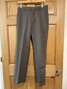 VINTAGE 70s Levis Action Slacks Dress Pants Mens 31x30 Brown Polyester Retro - Picture 1 of 5