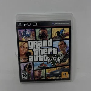 Grand Theft Auto V PS3 Video Game Complete CIB Rockstar PlayStation 3 Action Adv - Picture 1 of 4