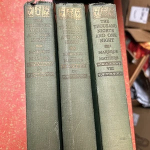 The Thousand Nights and One Night Mardrus & Mathers 1930 Books - Volumes 2 - 4 - Picture 1 of 7