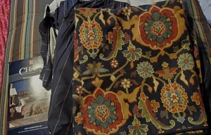 RALPH LAUREN Chaps KING Comforter/Bed Skirt/Shams BROMPTON HALL Jacobean Floral! - Picture 1 of 8