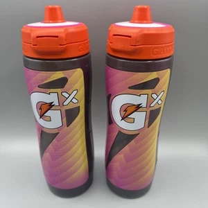 Gatorade GX 30 oz Botella de Agua Plástica Momentum Rosa Neón Cápsulas Electrolitos Lote 2 - Imagen 1 de 3