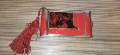 VINTAGE ENAMEL CAMERA COMPACT LIPSTICK CIGARETTE CASE ART DECO MINAUDIERE BOX - Image 1 of 4