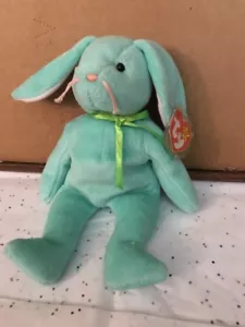 Ty Beanie Baby Hippity Mint Green Bunny Rabbit w/Mint Tags! - Picture 1 of 1