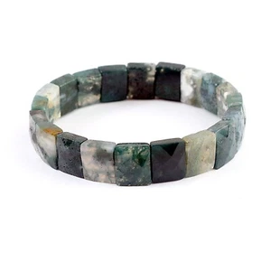 Moos Achat Unisex Geschenk AAA Qualität Natur Edelstein Armband - Bild 1 von 3