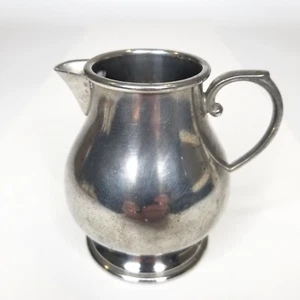 Danish Quality Queen Art Pewter Handmade Brooklyn NY Creamer Pitcher Vintage 375 - Picture 1 of 11