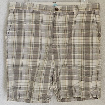 Pantalones Cortos Tommy Bahama Para Hombre Talla 38 Frente Plano Lino Foto 1 de 4