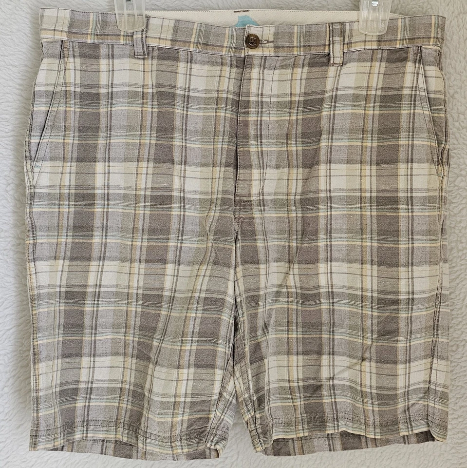 Pantalones Cortos Tommy Bahama Para Hombre Talla 38 Frente Plano Lino Foto 1 de 4