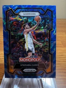 2024 Prizm Monopoly Stephen Curry Tiger Stripe Boardwalk blu RY - Foto 1 di 2