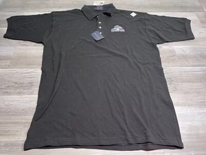 Colorado Rockies Polo Shirt All Star Game NWT Antigua Black 2XL Pique Knit Top - Picture 1 of 10