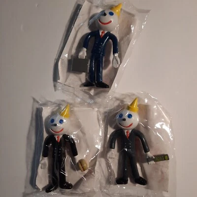 1995 NEW~Jack in the Box~Jack's Back Bendables Figure Toy~Burger~Briefcase~Cell - Image 1 of 4