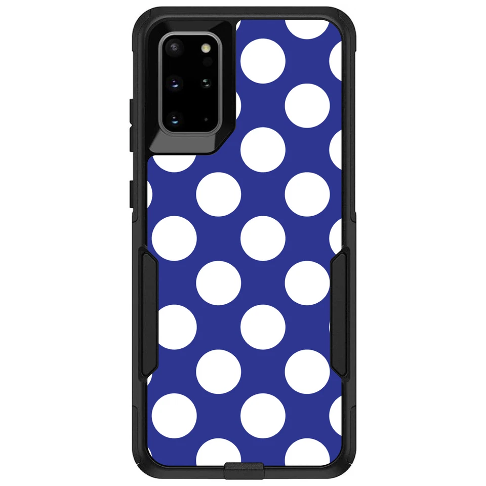 OtterBox Commuter for Galaxy S (Choose Model) White & Dark Blue Polka Dots - Image 1 of 1