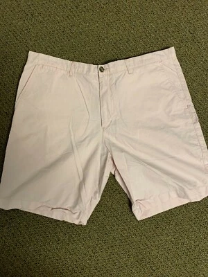 Merona Pink Men's Golf Chino Shorts Size 42, Inseam 10" 100% Cotton - Изображение 1 из 3