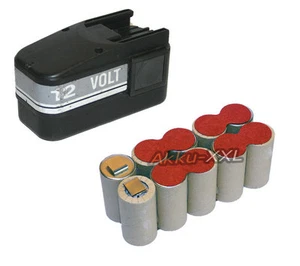 Batería para AEG / Atlas Copco 12V 2,4Ah NIMH B12, BX12, BXS12, BXL12, MXS12 - Imagen 1 de 1