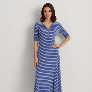 Lauren Ralph Lauren Women's Henley Striped Dress Size S - RETAIL $145.00 - Picture 1 of 6