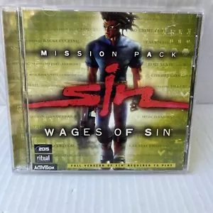 Mission Pack Sin Wages of Sin Windows PC Game Activision 1999 Sealed - Picture 1 of 3