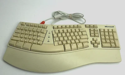 Microsoft Natural Keyboard Elite Ergonomic X03-51764 VINTAGE - Image 1 of 4