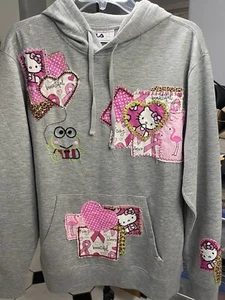 Hello Kitty, Keroppi Breast Cancer Survivor Hoodie Gr. M Custom Hand Made - Bild 1 von 12