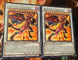 2x Red Nova Dragon HSRD-EN024 1st Edition Rare NM YuGiOh! - Picture 1 of 2