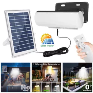 Nuevo LED Lámpara Solar Inundador Lámpara Solar con Detector de Movimiento Exterior Jardín Foco - Imagen 1 de 18