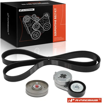 3x Serpentine Belt Drive Component Kit for Audi A4 Quattro A5 Quattro 10-12 Q5 - Image 1 of 4