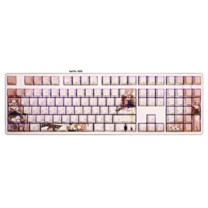 Blue Archive Keycaps Yosakura Kirara Dye-sub PBT 108 Keys for Cherry MX Keyboard - Picture 1 of 8